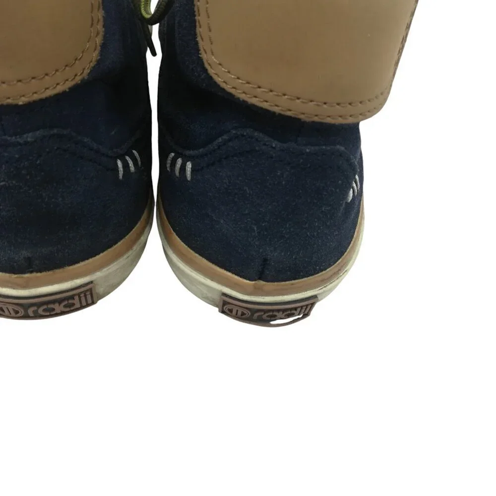 Radii High Top Suede Tennis Shoes Boots Size 10 Blue Brown Skateboard Napoli Mid